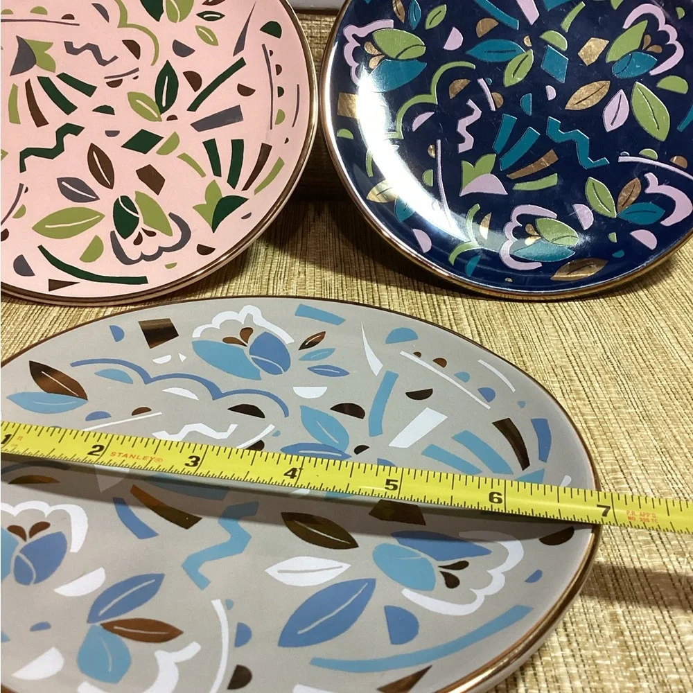 West Elm 7” Pop Art Plates set of 4 different colors